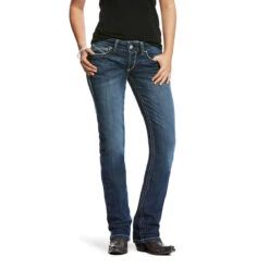 Ariat REAL Ivy Stretch Stackable Straight Leg Ladies Jean -Lemie Horse Care Shop 10024300 c1131 alt2