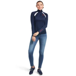 Ariat Sunstopper 2.0 Ladies Quarter Zip - Team 10 Ariat Sunstopper 2.0 Ladies Quarter Zip - Team -Lemie Horse Care Shop 10039184 c1146 alt4