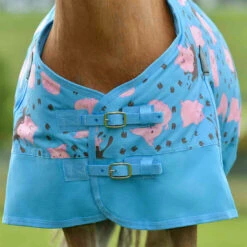 Saxon Pony Lightweight Turnout Blanket - Pig Print -Lemie Horse Care Shop 101622 c1137 alt1