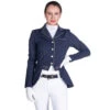 HKM Audrey Short Tailcoat Ladies Show Coat - Navy 2 HKM Audrey Short Tailcoat Ladies Show Coat - Navy -Lemie Horse Care Shop 13986h c1146