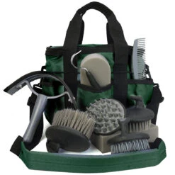 Zipper Lid Grooming Tote Bag With 10 Pc Tool Set 13 Zipper Lid Grooming Tote Bag With 10 Pc Tool Set -Lemie Horse Care Shop 164831 c1129