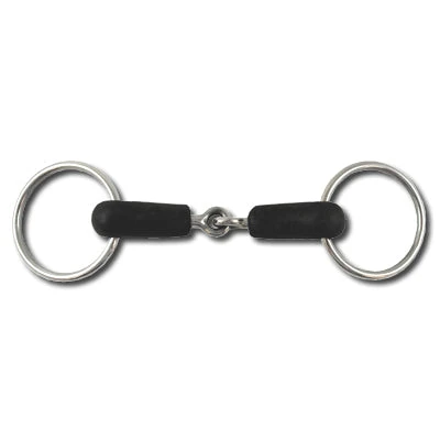 Korsteel Loose Ring Rubber Covered Snaffle 5 In 3 Korsteel Loose Ring Rubber Covered Snaffle 5 In