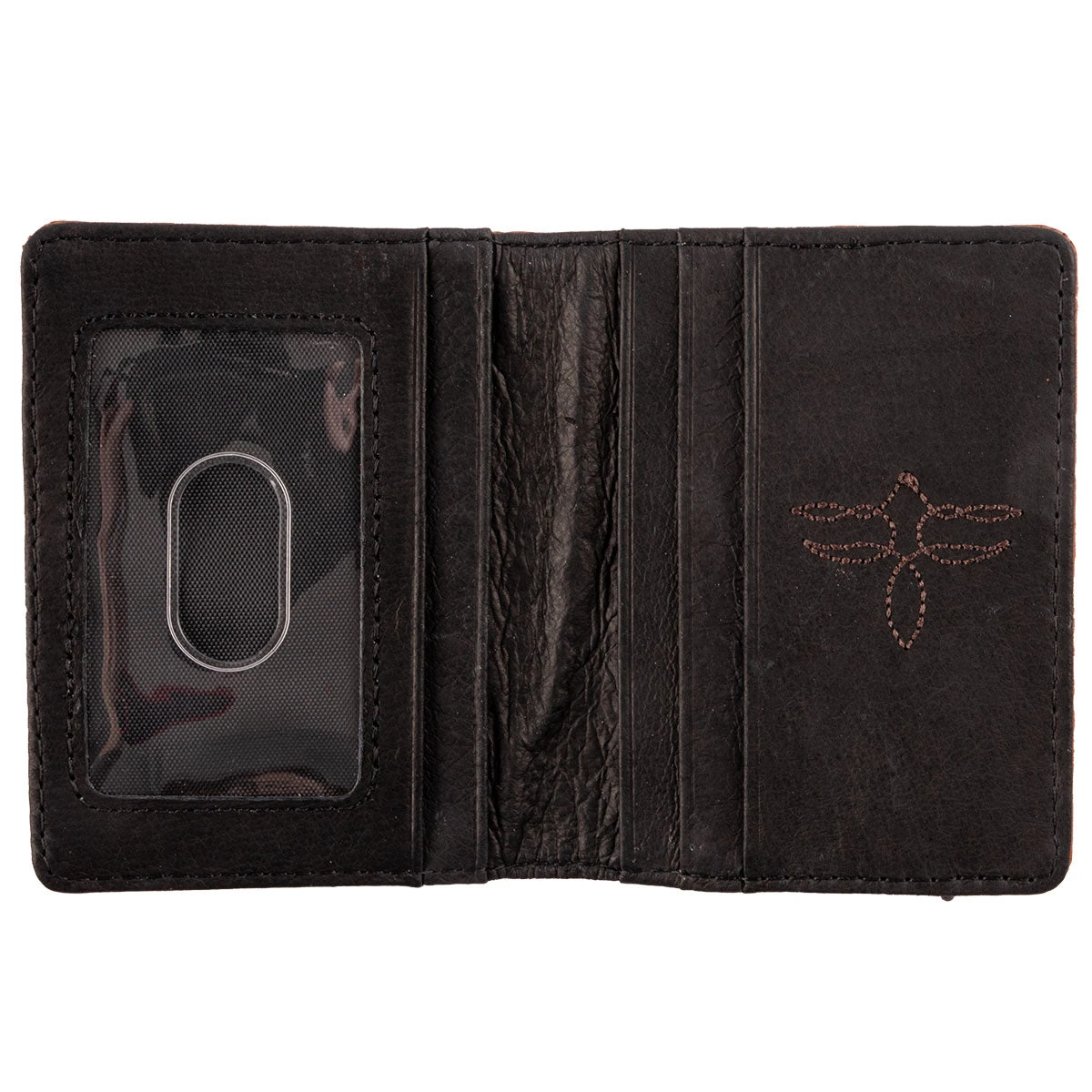Justin Bifold Card Mens Wallet - Crisscross Stitch 4 Justin Bifold Card Mens Wallet - Crisscross Stitch - Image 2