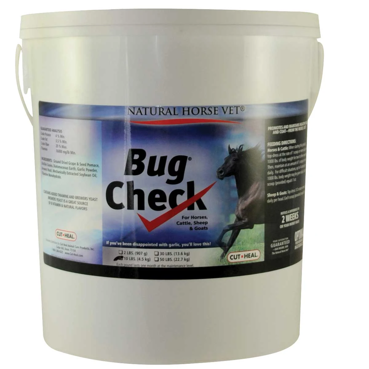Natural Horse Vet Bug Check Feed Thru 10 Lb 3 Natural Horse Vet Bug Check Feed Thru 10 Lb