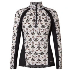 Kerrits Always Cool Ice Fil Long Sleeve Ladies Quarter Zip - Painted Horse