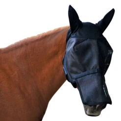 Absorbine Ultrashield Fly Mask With Ears And Removable Nose -Lemie Horse Care Shop 430151