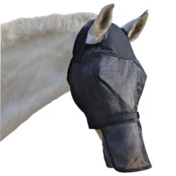 Absorbine UltraShield Fly Mask With Removable Nose No Ears -Lemie Horse Care Shop 430153