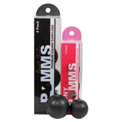 POMMS Smooth Style Ear Plugs 4 Pack