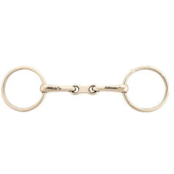 AlBaCon French Link Loose Ring German Silver Snaffle