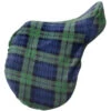 Centaur Blackwatch Plaid Fleece English Saddle Cover -Lemie Horse Care Shop 46779 bw c1359