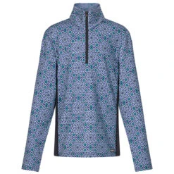 Kerrits Iris Starlight Rail Side Quarter Zip Girls Technical