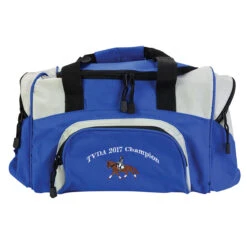 Small Sport Duffle Bag With Text And Small Logo