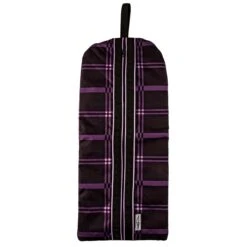 Chestnut Bay Quilted Lined Bridle Bag - Black Plaid