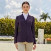 RJ Classics Harmony Mesh Ladies Show Jacket- Deep Plum