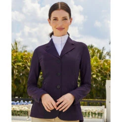 RJ Classics Harmony Mesh Ladies Show Jacket- Deep Plum -Lemie Horse Care Shop hr2024 c1183 alt1