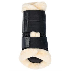 LeMieux Fleece Edge Mesh Brushing Boots Black -Lemie Horse Care Shop it02760 b c1105 alt2