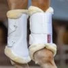 LeMieux Fleece Edge Mesh Brushing Boots White -Lemie Horse Care Shop it02760 c1172