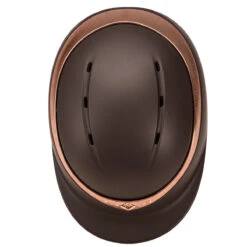 Charles Owen Halo CX MIPS - Brown Matte With Stellar Rose Gold -Lemie Horse Care Shop myhal cx3 c1109 alt3