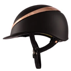 Charles Owen Halo CX MIPS - Black Matte With Stellar Rose Gold -Lemie Horse Care Shop myhal cx6 c1105 alt2