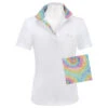 RJ Classics Sadie Jr 37.5 Short Sleeve Girls Show Shirt- Tye Die -Lemie Horse Care Shop sd500p jjr c1172