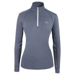 RJ Classics Sienna 37.5 Long Sleeve Ladies Quarter Zip - Grey Fog