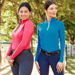 RJ Classics Sienna 37.5 Long Sleeve Ladies Quarter Zip -Lemie Horse Care Shop sn549 c1130