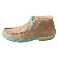 Twisted X Chukka Ladies Driving Moc - Turquoise -Lemie Horse Care Shop wdm0020 c1109 alt1